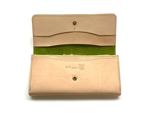 C/O. バイカラーレザーロングウォレット/Bicolor leather long wallet